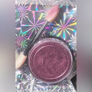 Shimmer Loose Pigment Powder Eyeshadow/Highlighter Pink Rose w/ Applicator
